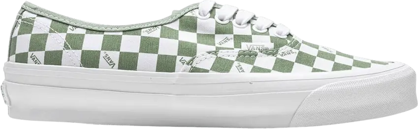  Vans Vault OG Authentic LX Checkerboard White Loden Green