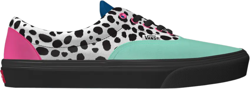  Vans Era &#039;Color Block - Dalmatian&#039; Custom