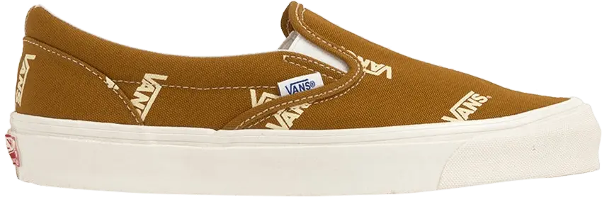  Vans Classic Slip-On &#039;Multi Logo Pack - Brown&#039;