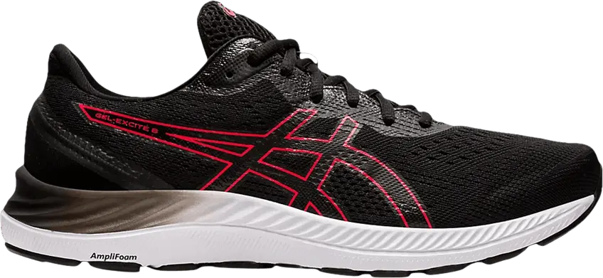 Asics Gel Excite 8 4E Wide &#039;Black Electric Red&#039;