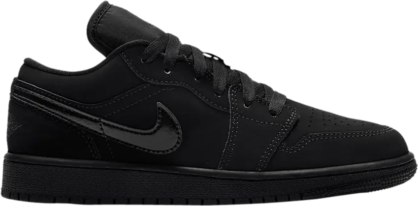  Air Jordan 1 Low GS &#039;Triple Black&#039;