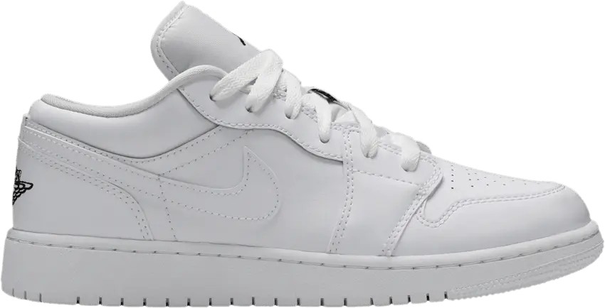  Jordan 1 Low White Black Wings