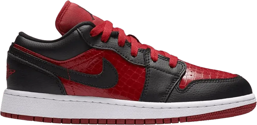  Air Jordan 1 Low BG &#039;Gym Red Black&#039;