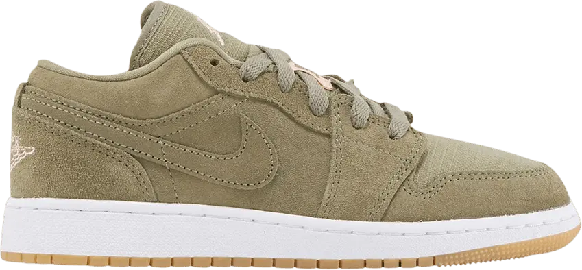  Air Jordan 1 Low GS &#039;Trooper Bleached Coral&#039;