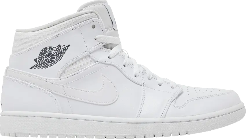  Jordan 1 Retro Mid White Cool Grey