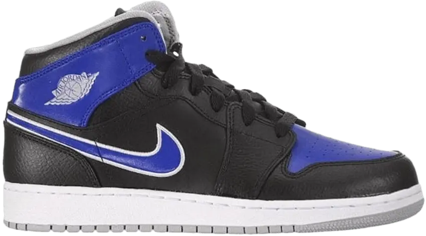  Air Jordan 1 Mid GS &#039;Black Royal&#039;