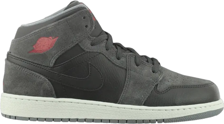  Air Jordan 1 Mid GS &#039;Black Anthracite&#039;