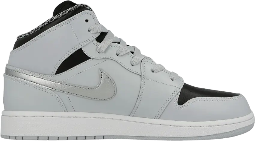  Air Jordan 1 Retro Mid GS &#039;Pure Platinum&#039;