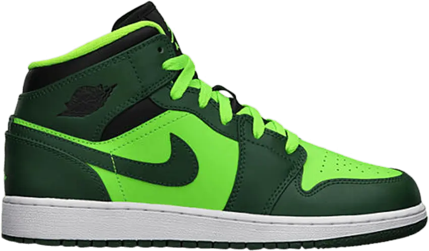  Air Jordan 1 Mid GS &#039;Gorge Green&#039;