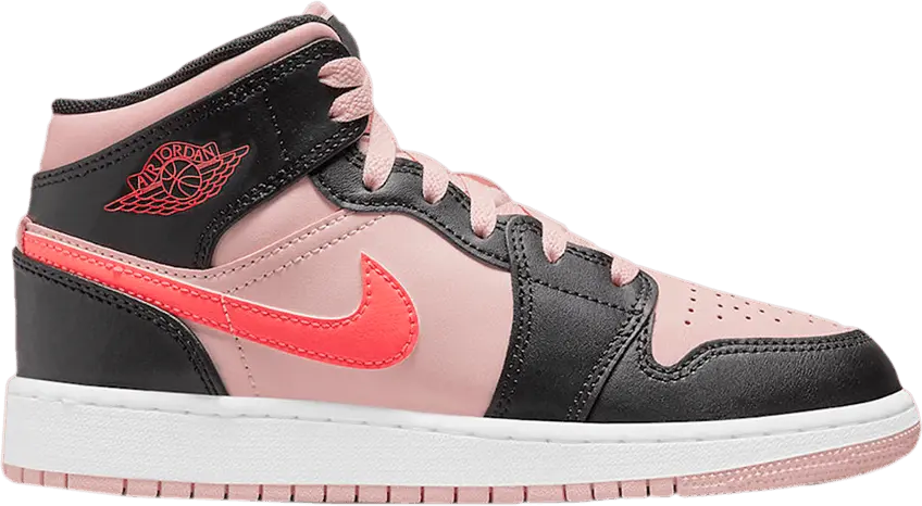  Air Jordan 1 Mid BG &#039;Atmosphere Infrared&#039; Sample