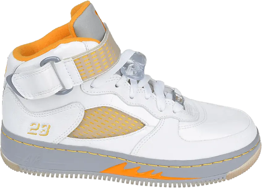 Air Jordan Force 5 GS &#039;White Orange Peel&#039;