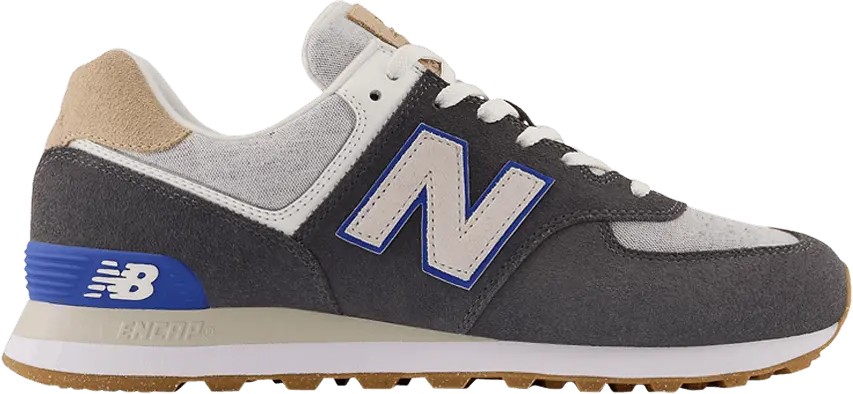  New Balance 574 Black White Grey Gum