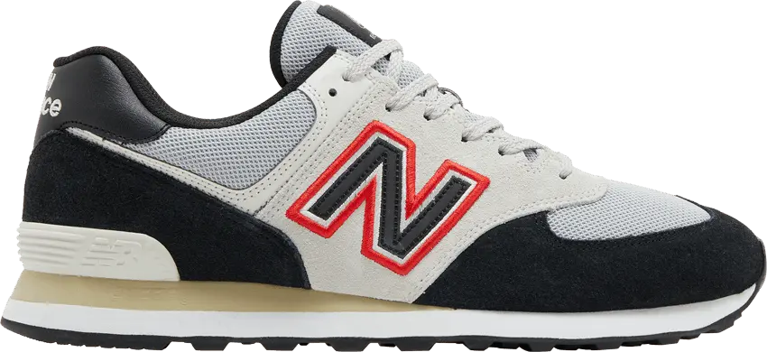  New Balance 574 Black Red