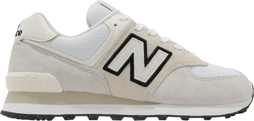  New Balance 574 White Black Off White