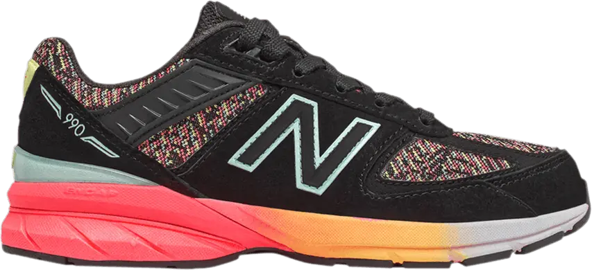  New Balance 990v5 Big Kid &#039;Black Tahitian Pink&#039;