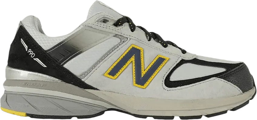  New Balance 990v5 Little Kid &#039;Silver Black&#039;