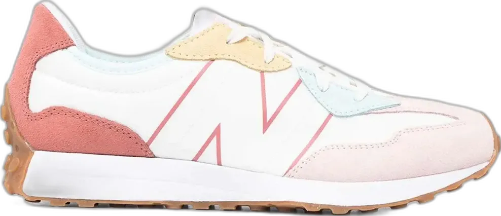  New Balance 327 White Oyster Pink Gum (GS)