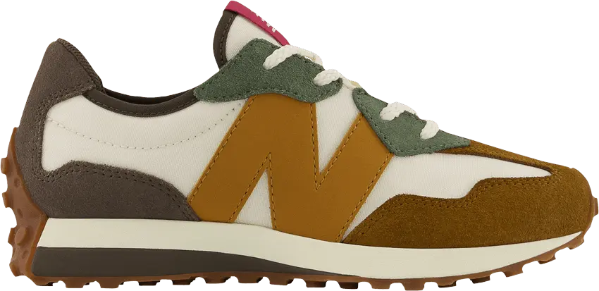  New Balance 327 Big Kid &#039;White Olive Tan&#039;