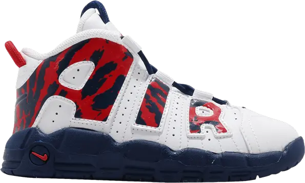 Nike Air More Uptempo TD &#039;Red Navy Camo&#039;