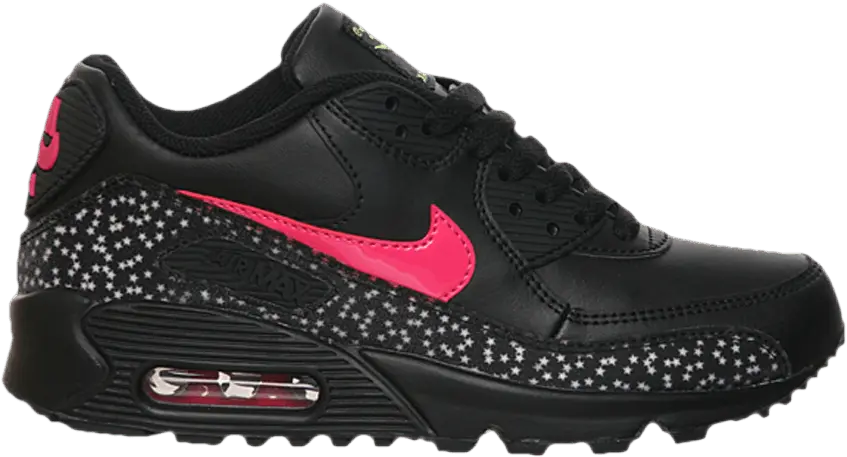  Nike Air Max 90 GS &#039;Black Vivid Pink&#039;