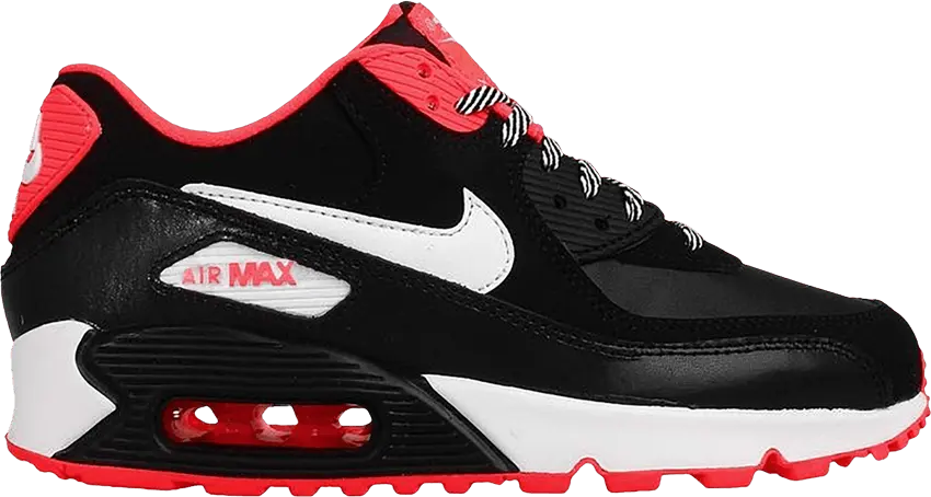  Nike Air Max 90 GS &#039;Black Hyper Punch&#039;