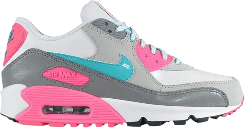  Nike Air Max 90 2007 GS &#039;White Laser Pink&#039;