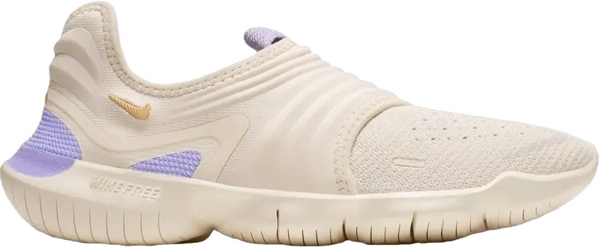  Nike Wmns Free RN Flyknit 3.0 &#039;Light Cream Purple Agate&#039;