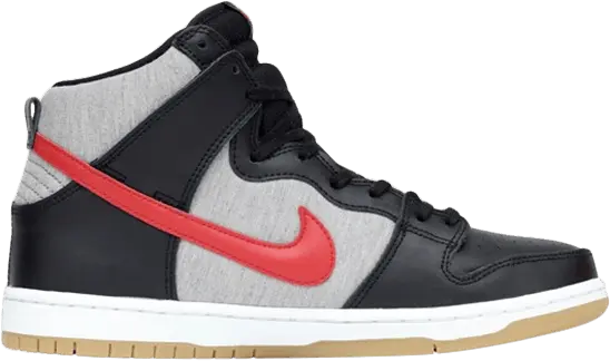  Nike SB Dunk High University Red Medium Grey