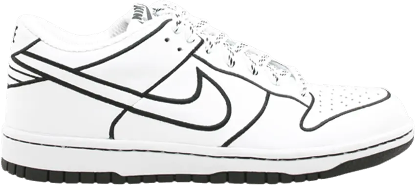  Nike Dunk Low 1 Piece White/White-Black (W)