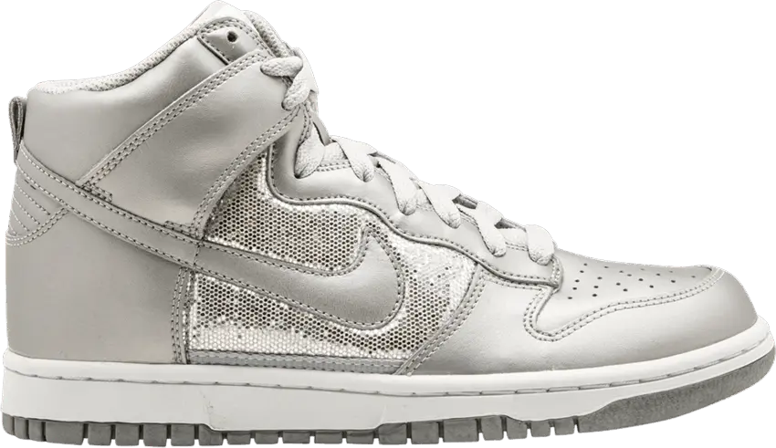  Nike Wmns Dunk High &#039;Metallic Silver&#039;