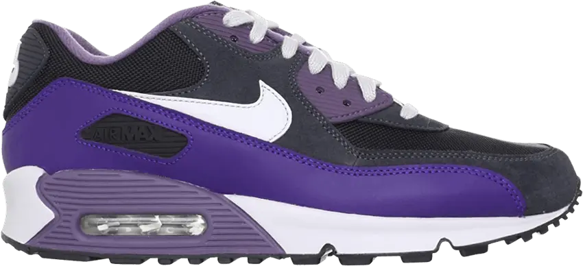  Nike Wmns Air Max 90 &#039;Black Court Purple&#039;