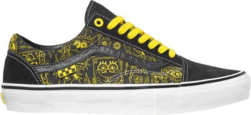  Vans Mike Gigliotti x SpongeBob SquarePants x Skate Old Skool &#039;Black Yellow&#039;
