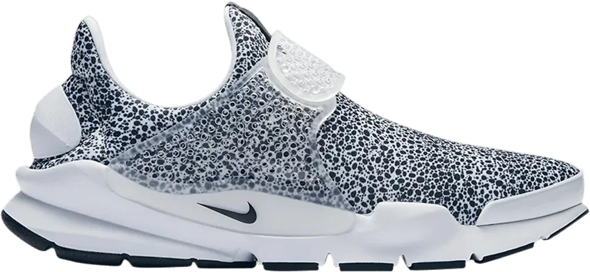  Nike Sock Dart Safari White Black