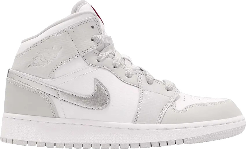  Air Jordan 1 Retro Mid GS &#039;Grey Fog&#039;