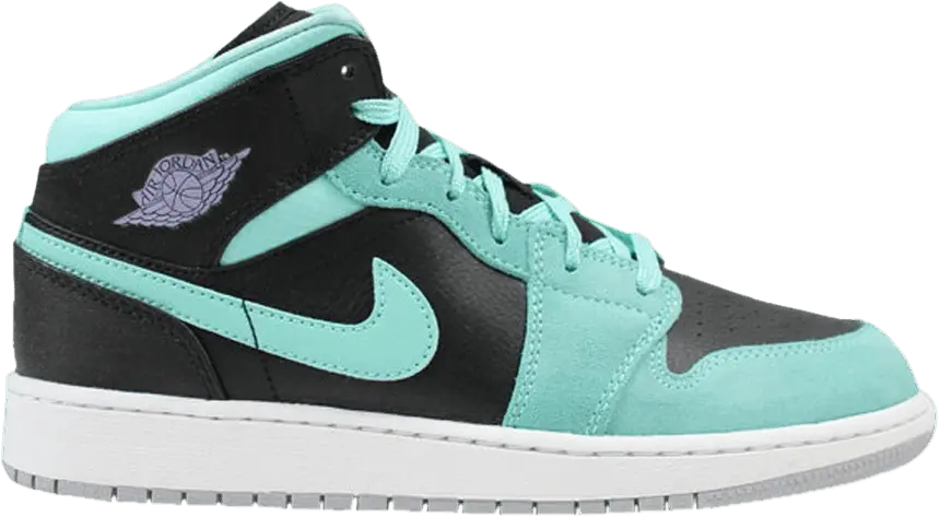  Air Jordan 1 Mid Retro GG &#039;Black Purple Turquoise&#039;