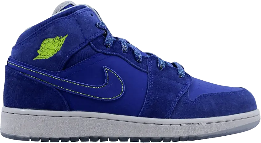  Jordan 1 Mid Deep Royal Blue (GS)