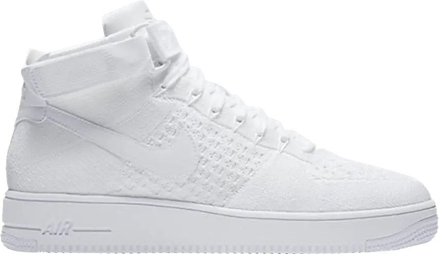  Nike Af1 Ultra Flyknit Mid White/White