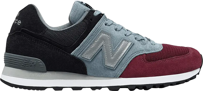  New Balance 574 &#039;Burgundy Black Grey&#039;