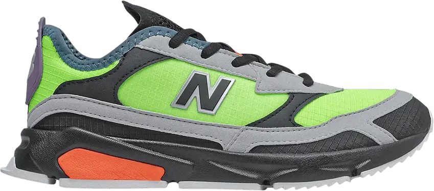  New Balance X-Racer Big Kid &#039;Energy Lime Black&#039;