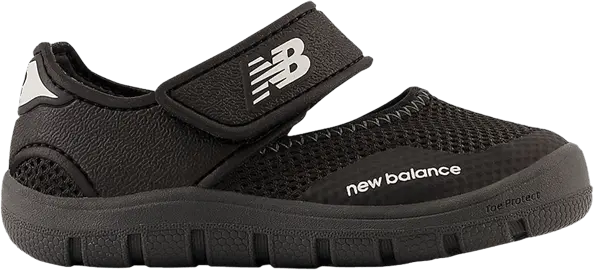 New Balance 208v2 Hook &amp; Loop Sandal Toddler Wide &#039;Black White&#039;