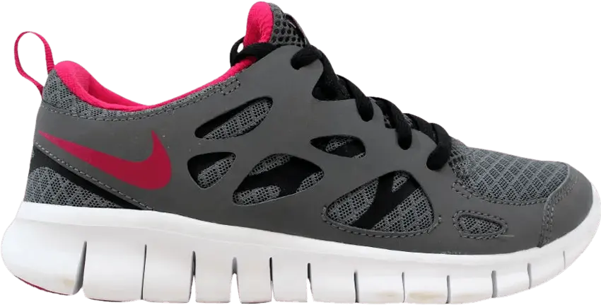  Nike Free Run 2 GS &#039;Dark Grey Bright Crimson&#039;