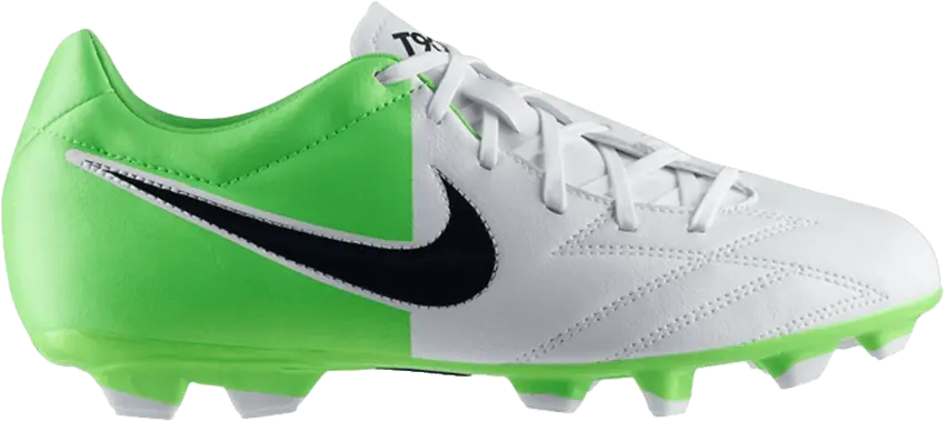 Nike Jr T90 Shoot 4 FG PS &#039;White Electric Green&#039;