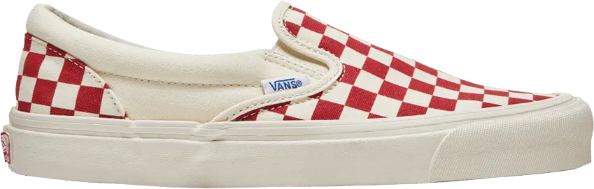  Vans OG Classic Slip-On LX &#039;Red Checkerboard&#039;