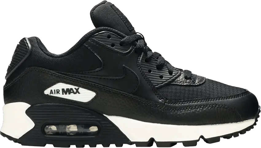  Nike Air Max 90 Black White Black (Women&#039;s)