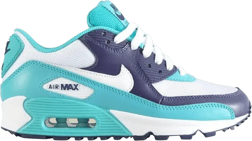  Nike Wmns Air Max 90 &#039;Bright Turquoise Purple&#039;