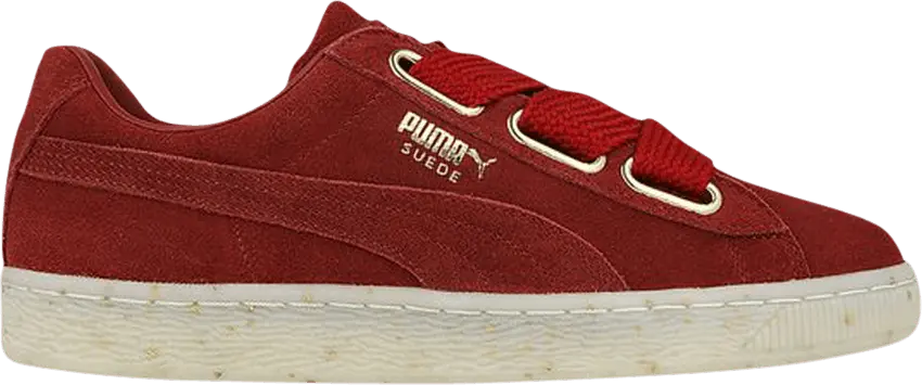  Puma Suede Heart Celebrate Red Dahlia  (Women&#039;s)