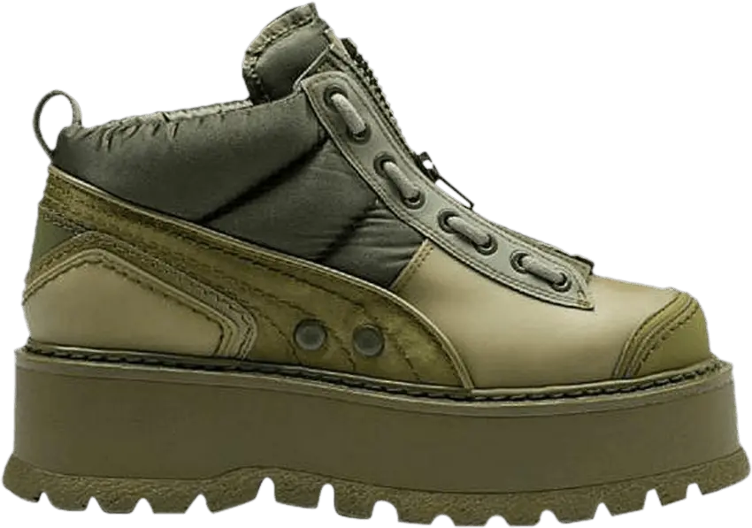  Puma Fenty x Wmns Sneaker Boot Zip &#039;Army Green&#039;