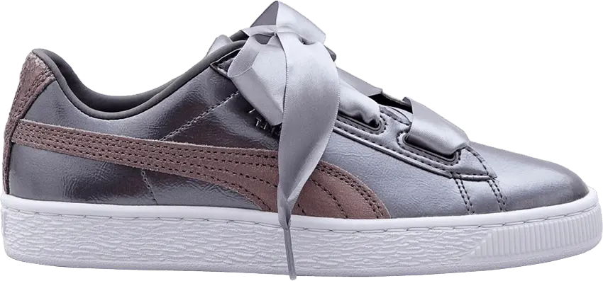  Puma Basket Heart Lunar Lux Jr &#039;Smoked Pearl&#039;