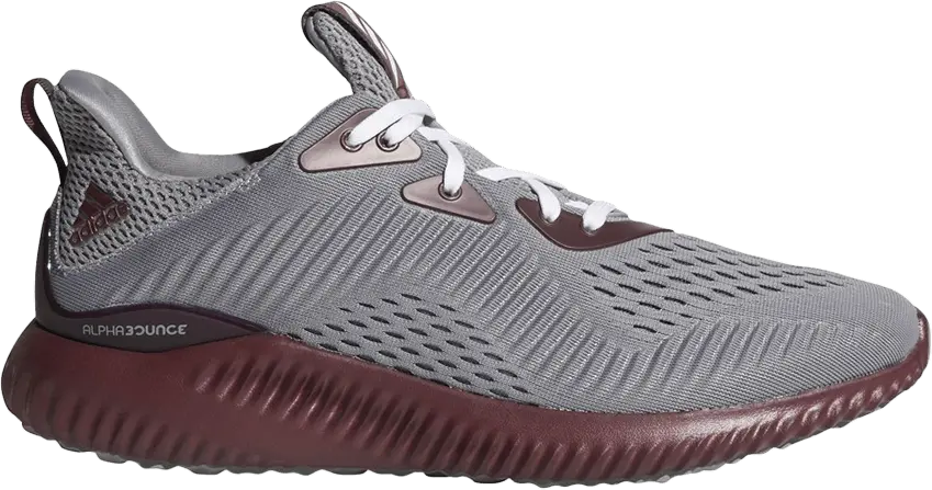  Adidas Alphabounce EM &#039;Grey Maroon&#039;