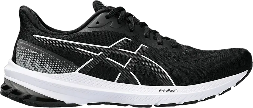  Asics GT 1000 12 Wide &#039;Black White&#039;